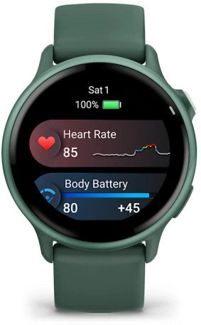 Смарт-годинник Garmin Vivoactive 6 Metallic Jasper Green with Jasper Green Band (010-02985-02)