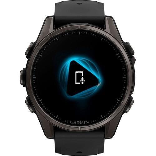 Смарт-часы Garmin Fenix 8 43mm AMOLED Sapphire Carbon Gray DLC Tit. w. Black/Pebble Gray S. Band (010-02903-20/21/28)  Фото №5