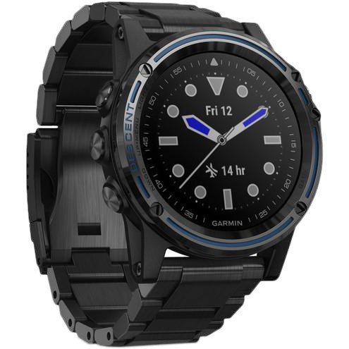 Смарт-годинник Garmin Descent Mk1 Grey Sapphire with Titanium Band (010-01760-11/01)  Фото №0