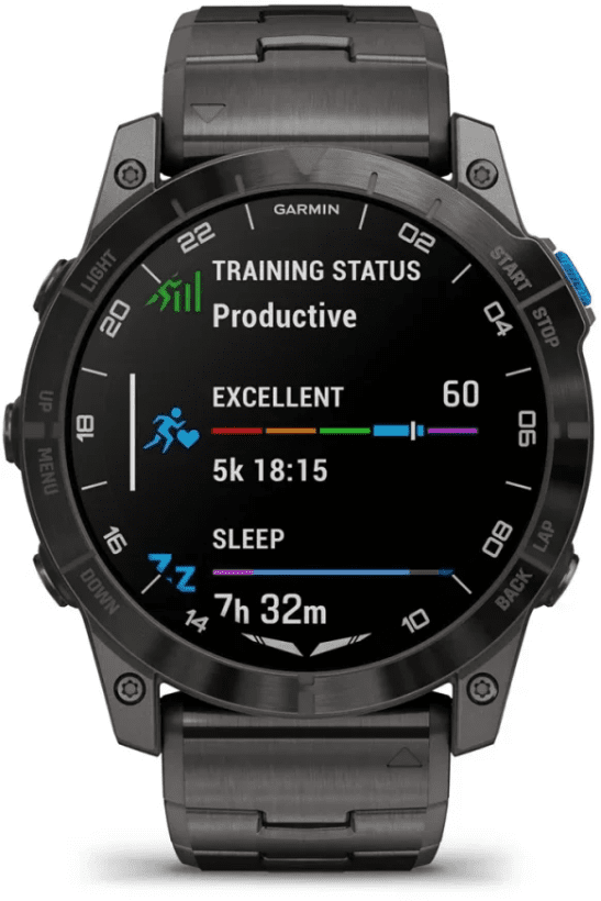 Смарт-часы Garmin D2 Mach 1 Pro with Vented Titanium Bracelet (010-02804-80/81)  Фото №4