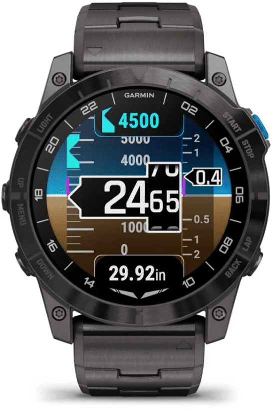 Смарт-часы Garmin D2 Mach 1 Pro with Vented Titanium Bracelet (010-02804-80/81)  Фото №9