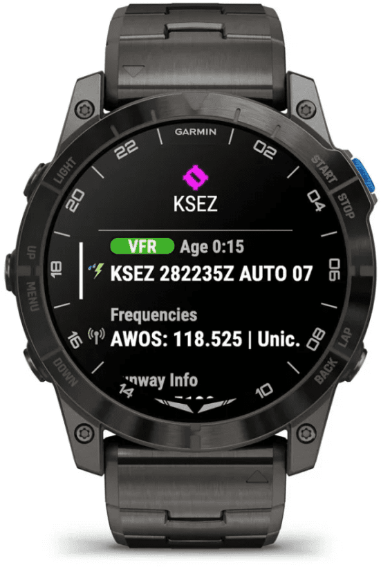 Смарт-часы Garmin D2 Mach 1 Pro with Vented Titanium Bracelet (010-02804-80/81)  Фото №10