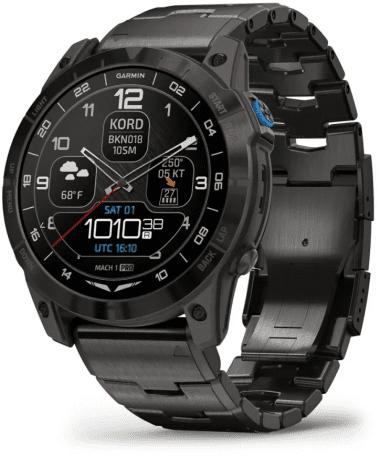 Смарт-часы Garmin D2 Mach 1 Pro with Vented Titanium Bracelet (010-02804-80/81)