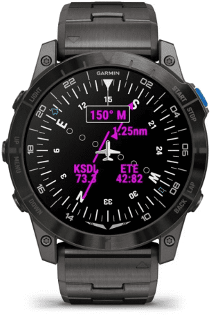 Смарт-часы Garmin D2 Mach 1 Pro with Vented Titanium Bracelet (010-02804-80/81)  Фото №8