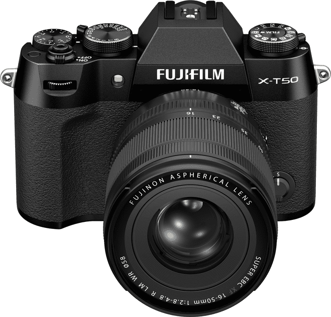 Беззеркальный фотоаппарат Fujifilm X-T50 kit 16-50mm f/2,8-4,8R LM WR Black (16828478)  Фото №0