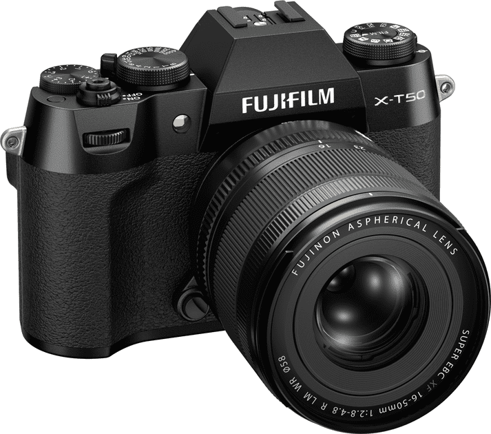 Беззеркальный фотоаппарат Fujifilm X-T50 kit 16-50mm f/2,8-4,8R LM WR Black (16828478)  Фото №2