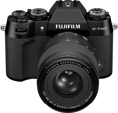 Беззеркальный фотоаппарат Fujifilm X-T50 kit 16-50mm f/2,8-4,8R LM WR Black (16828478)  Фото №0
