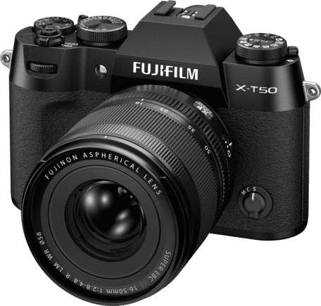 Беззеркальный фотоаппарат Fujifilm X-T50 kit 16-50mm f/2,8-4,8R LM WR Black (16828478)  Фото №1