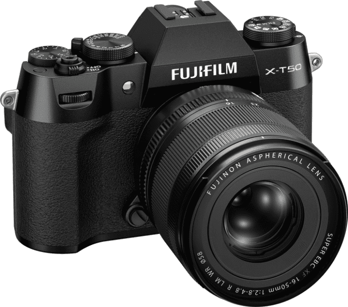 Бездзеркальний фотоапарат Fujifilm X-T50 kit 16-50mm f/2,8-4,8R LM WR Black (16828478)  Фото №2