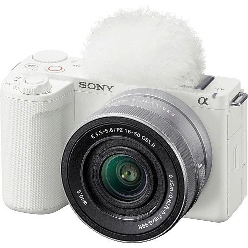 Беззеркальный фотоаппарат Sony ZV-E10 II kit (16-50mm) White (ZVE10M2KW)  Фото №0