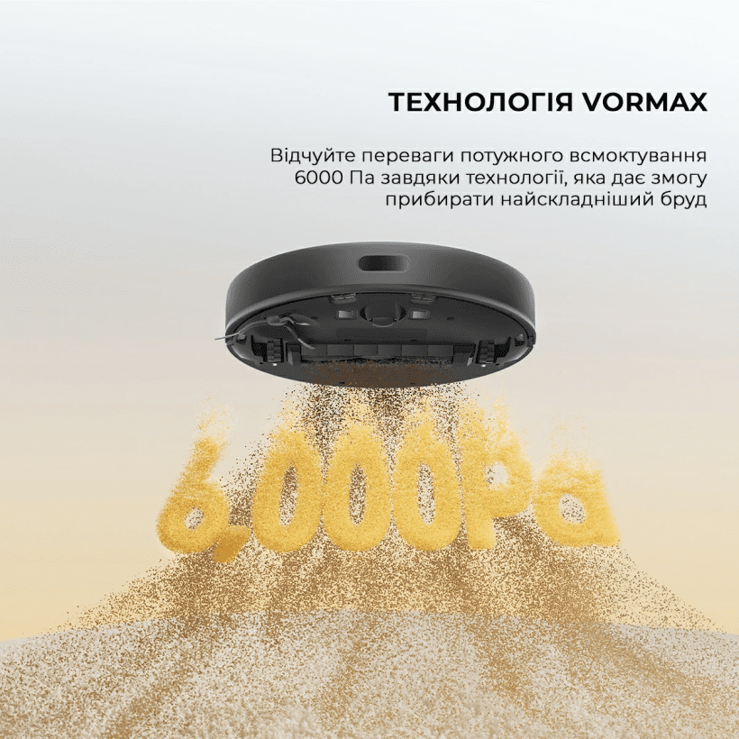 Робот-пилосос з вологим прибиранням Dreame D9 Max Black Gen 2 (RLD34GA-Bl)  Фото №4