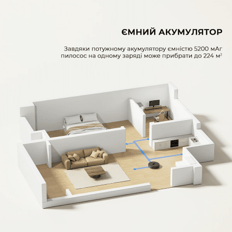 Робот-пилосос з вологим прибиранням Dreame D9 Max Black Gen 2 (RLD34GA-Bl)  Фото №7