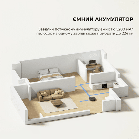 Робот-пилосос з вологим прибиранням Dreame D9 Max Black Gen 2 (RLD34GA-Bl)  Фото №7