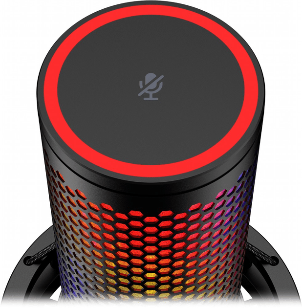 Мікрофон для ПК/ для стрімінгу, подкастів HyperX QuadCast 2 S Black RGB (9A273AA)  Фото №4