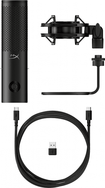 Мікрофон для ПК/ для стрімінгу, подкастів HyperX QuadCast 2 S Black RGB (9A273AA)  Фото №15