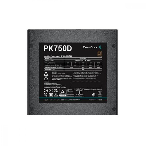 Блок питания Deepcool PK750D (R-PK750D-FA0B)  Фото №1