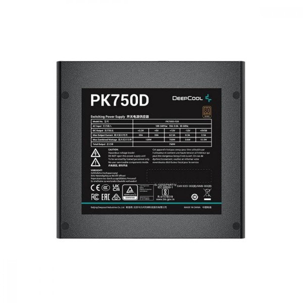 Блок живлення Deepcool PK750D (R-PK750D-FA0B)  Фото №1