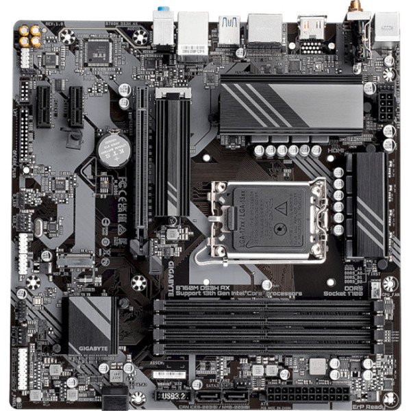 Материнська плата GIGABYTE B760M DS3H AX  Фото №3