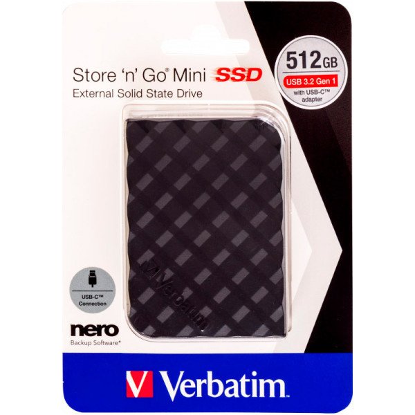SSD накопичувач Verbatim Store &#039;n&#039; Go Mini 512 GB (53236)  Фото №6