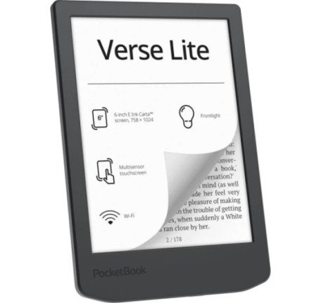 Електронна книга з підсвічуванням PocketBook 619 Verse Lite Midnight Grey (PB619-T-CIS)  Фото №1