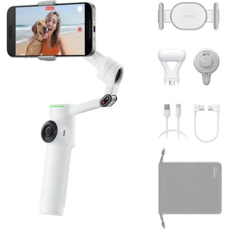 Монопод-стабилизатор Insta360 Flow 2 Pro Creator Bundle White (CINSABQ/B)  Фото №2