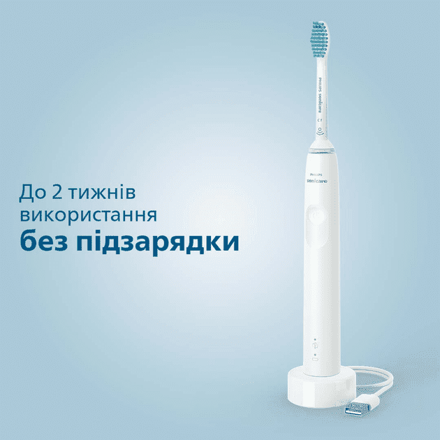Набір із 2-х електричних зубних щіток Philips Sonicare 3100 series HX3675/13  Фото №3