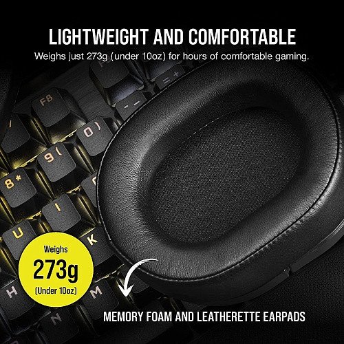 Наушники с микрофоном Corsair HS55 Surround Carbon (CA-9011265)  Фото №7