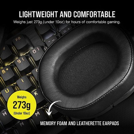 Наушники с микрофоном Corsair HS55 Surround Carbon (CA-9011265)  Фото №7