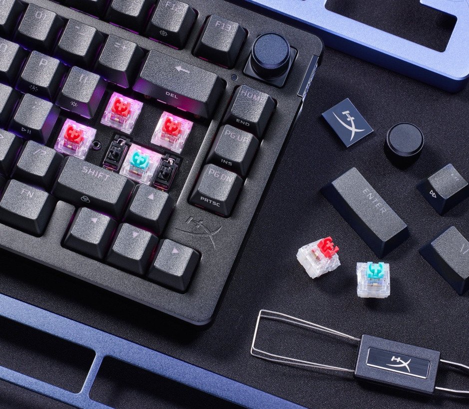 Клавіатура HyperX Alloy Rise 75 PBT HX Red USB Black (7G7A4AA)  Фото №1
