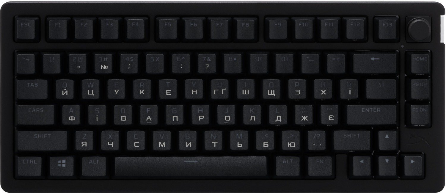 Клавіатура HyperX Alloy Rise 75 PBT HX Red USB Black (7G7A4AA)  Фото №10