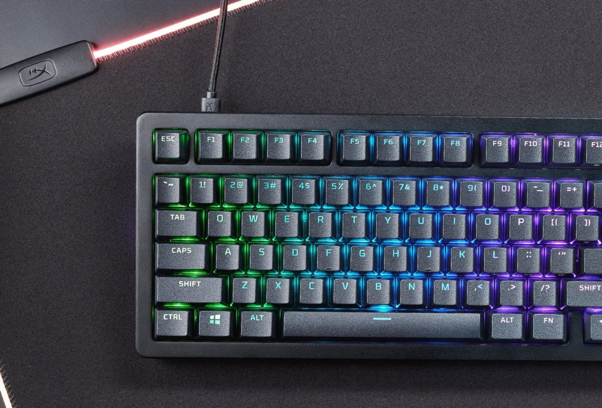 Клавіатура HyperX Alloy Rise 75 PBT HX Red USB Black (7G7A4AA)  Фото №11