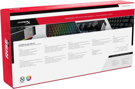 Клавіатура HyperX Alloy Rise 75 PBT HX Red USB Black (7G7A4AA)  Фото №8