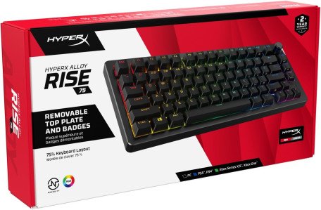 Клавіатура HyperX Alloy Rise 75 PBT HX Red USB Black (7G7A4AA)  Фото №12