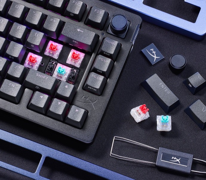 Клавиатура HyperX Alloy Rise 75 PBT HX Red USB Black (7G7A4AA)  Фото №1