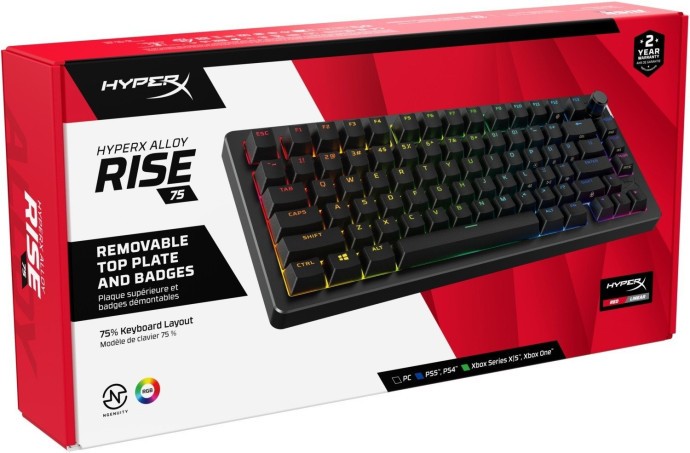Клавиатура HyperX Alloy Rise 75 PBT HX Red USB Black (7G7A4AA)  Фото №12