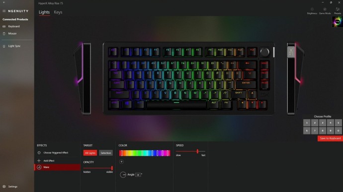 Клавиатура HyperX Alloy Rise 75 PBT HX Red USB Black (7G7A4AA)  Фото №9