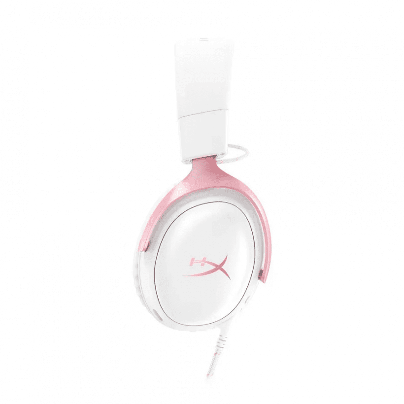 Наушники с микрофоном HyperX Cloud III White/Pink (9W1Q4AA)  Фото №1