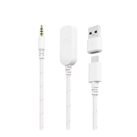 Навушники з мікрофоном HyperX Cloud III White/Pink (9W1Q4AA)  Фото №2