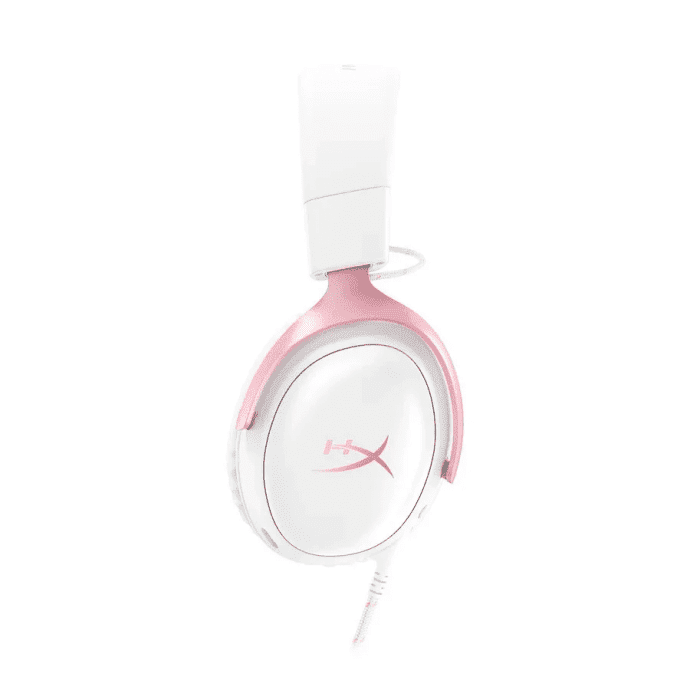 Наушники с микрофоном HyperX Cloud III White/Pink (9W1Q4AA)  Фото №1