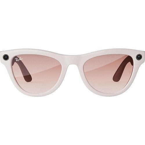 Смарт-очки Ray-Ban Meta Skyler Shiny Chalky Gray/Gradient Cinnamon Pink (RW4010 670013 52-20)