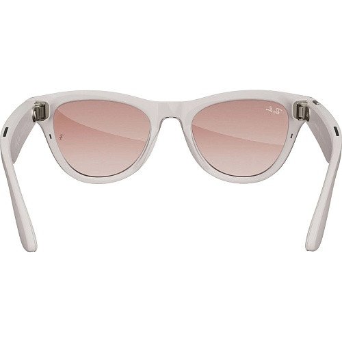 Смарт-очки Ray-Ban Meta Skyler Shiny Chalky Gray/Gradient Cinnamon Pink (RW4010 670013 52-20)  Фото №2