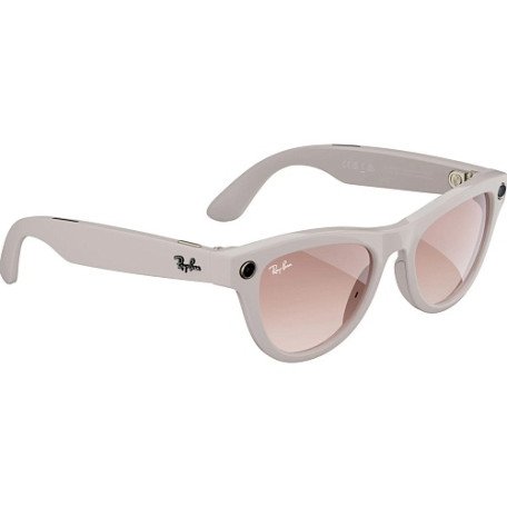 Смарт-очки Ray-Ban Meta Skyler Shiny Chalky Gray/Gradient Cinnamon Pink (RW4010 670013 52-20)  Фото №1