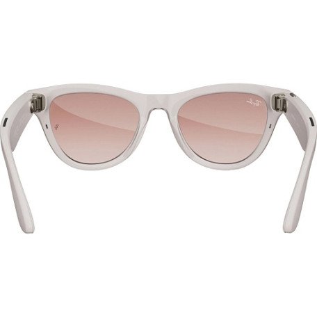 Смарт-очки Ray-Ban Meta Skyler Shiny Chalky Gray/Gradient Cinnamon Pink (RW4010 670013 52-20)  Фото №2