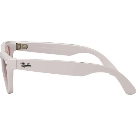 Смарт-очки Ray-Ban Meta Skyler Shiny Chalky Gray/Gradient Cinnamon Pink (RW4010 670013 52-20)  Фото №3