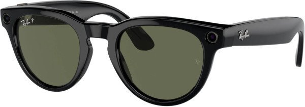 Смарт-окуляри Ray-Ban Meta Headliner Large - Shiny Black / G-15 Green (RW4009F 601/71 51-23)  Фото №1