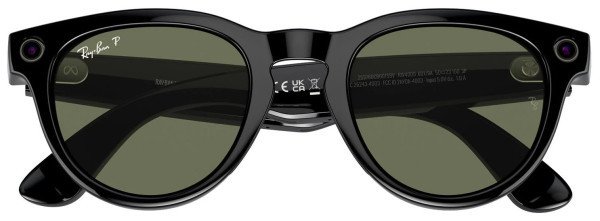 Смарт-окуляри Ray-Ban Meta Headliner Large - Shiny Black / G-15 Green (RW4009F 601/71 51-23)  Фото №4
