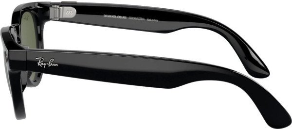 Смарт-окуляри Ray-Ban Meta Headliner Large - Shiny Black / G-15 Green (RW4009F 601/71 51-23)  Фото №5