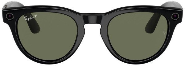 Смарт-окуляри Ray-Ban Meta Headliner Large - Shiny Black / G-15 Green (RW4009F 601/71 51-23)