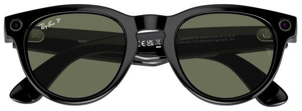 Смарт-окуляри Ray-Ban Meta Headliner Large - Shiny Black / G-15 Green (RW4009F 601/71 51-23)  Фото №4