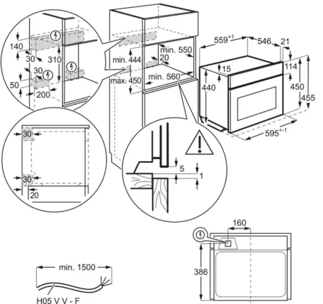 Духовка электрическая AEG KMK721880B  Фото №3